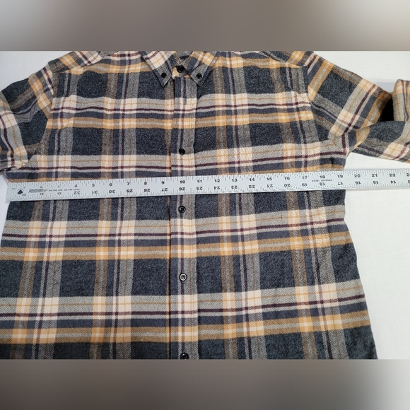 Oliver Spencer Brook Checked Flannel Shirt (Size 15) Small 100% Organic Cotton - Picture 15 of 15